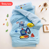 Kindergarten quilt three-piece cotton quilt cover summer children into the park special nap bedding bedding six sets of customization
