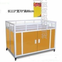 Shelf display rack folding clothing store promotion float double-deck supermarket store dump truck special sale mobile promotion desk