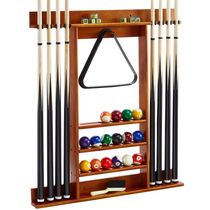 Abrasion-proof density retro-floor composite log hanging wall type rotating solid wood billiard table accessories billiard club head club