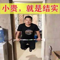  Stainless steel clothes rack punch-free balcony clothes rack telescopic rod Bathroom shower curtain rod Curtain rod strut Bedroom