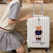 TTWNBEAR Tinyday Winnie the Pooh aluminum frame trolley case suitcase 20 inch boarding suitcase female small light 24