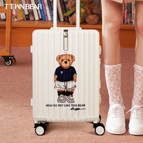 TTWNBEAR Tiantian Bear aluminum frame trolley case universal wheel small brigade luggage luggage female Japanese series strong and durable