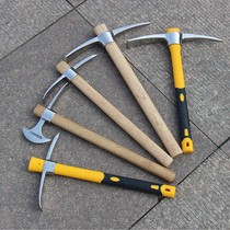 Stainless steel small pickaxe outdoor axe pure steel digging tree root lamb pickaxe hoe small pickaxe portable ice pickaxe