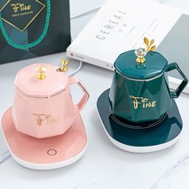 55 degree thermostatic Cup ceramic mug gift box Christmas gift warm Cup coffee cup set annual meeting gift