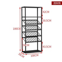 Club hanging cup rack Qing Bar style high-grade vertical wine cabinet Wine glass shelf shelf Simple basement