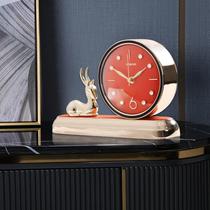 Art clock ornaments living room home desktop light luxury high-end modern simple clock creative European style clock