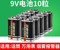 Shuanglu 9V battery 6F22 carbon multimeter microphone 9 toy lithium remote control nine volt square