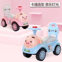 A scooter suitable for two-year-old babies riding a scooter 1 and a half a 2-year-old playing children boys and girls can sit and twist 3
