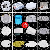 Gouache palette Chinese painting paint tray watercolor painting tray color paper paint box 36 grid 24 grid art palette