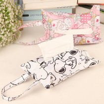 Car hanging waterproof cloth tissue box paper bag toilet home cute paper bag towel bag