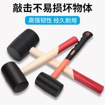 Install rubber hammer tile tapping flat large medium rubber hammer decoration leather hammer