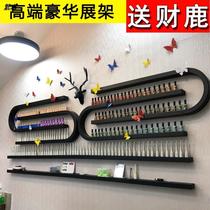 European style nail polish shelf wall hanging wall nail salon shelf U-shaped nail polish shelf display shelf multi-layer