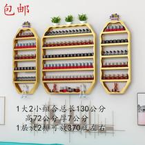 Nail oil glue display rack Nail glue display rack Nail polish rack Wall-mounted wrought iron shelf Cosmetics storage rack