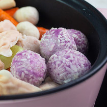 1 bag of purple fries sticky rice balls 2 5kg sandwich purple fries fried hot pot