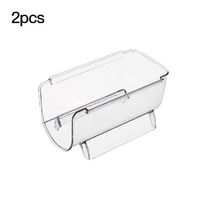 2pcs Transparent Wine storage rackFridge Red Wine Bottle