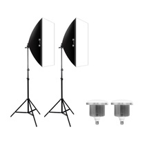 LED105W double lamp photography lamp set single lamp soft box clothing always light shooting anchor Live