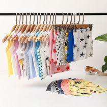 21 new vest set summer cotton woven girl vest shorts 1-8 years old boy sleeveless boy man senma