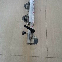 Saw table telescopic push table backer positioning mountainous row drilling platform positioning backer aluminum alloy backer