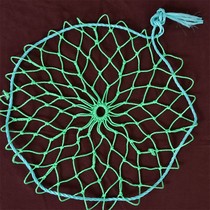 Nylon manhole cover anti-fall net round protective net sewage well inspection well rope net downroad cellar well manhole safety net