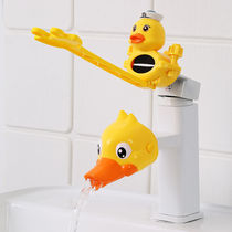 Tap Extension Child Hand Sanitizer Baby Cartoon Silicone Gel Extension Mouth Splash-Proof Lengthening Switch Water Guide Tank