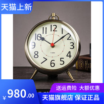Creative Metal Golden Seat Clock Living Room Modern Minima Sitting Bell Clock Modern Brief modern minimalist mute clock