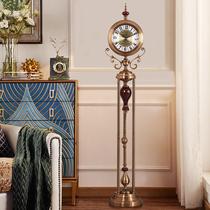 American floor clock clock living room European large ornaments clock modern simple villa decoration station clock clock