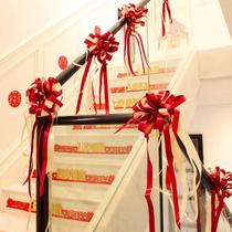 Handrail corridor decoration wedding supplies Daquan groom wedding decoration rural wedding room layout props