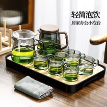 Tea tea pot cooking teapot home office living room anti-burn and high temperature resistant teapot power tea cup glass tea set suit