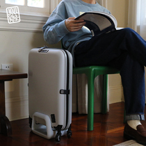 JOLLYING folding suitcase male and female trolley case high-value universal wheel password travel boarding case 20 inches