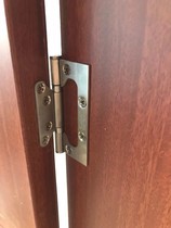 Primary-secondary hinge loose leaf 4 inch thickened stainless steel free notching wood door room door mute Heba family modern turning curtain