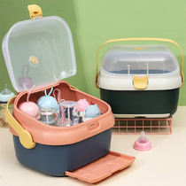 Baby bottle rack baby special storage tableware rack dustproof tool bottle storage box drying supplementary food storage box