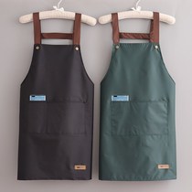 2022 New South Korean waterproof oil - resistant dye apron hair stamping staff special no - work clothes