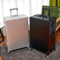 Diplomat light luxury all-aluminum-magnesium alloy suitcase travel universal wheel 20-inch password boarding suitcase 28 trolley suitcase