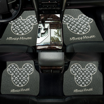 Silk loop car anti-dirty foot pad car Universal single pad cute car car carpet protection pad car floor mat women