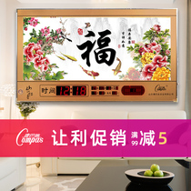 Kangba Si living room perpetual calendar luminous new LED digital calendar wall-mounted household calendar electronic clock wall clock watch