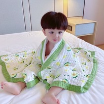 Japanese bath towel cotton gauze cover blanket holding water absorption bathing Newborn Baby Baby Baby Baby summer thin baby holding quilt wrap towel
