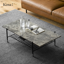 Kena Kana Wai Ji Feng marble tea table small apartment modern simple retro industrial style light luxury tea table DS