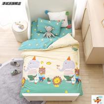 Newborn baby cotton three-piece set kindergarten bed with quilt small class cotton cartoon children Four Seasons seven sets