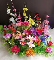 Simulation pendulum disc flower and grass Hotel Spurs body Decorative Small Pendulum Pieces Vegetable Pint Dishes Accessories Sushi Mood Dishes adorned with cold pantry