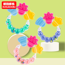 Baby rattle Teether ring Silicone teether Baby toy Baby tooth fixing device Molar device