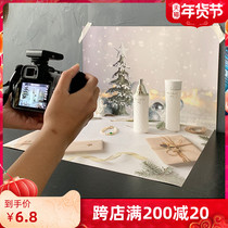 3d three-dimensional background paper ins Net red photo props ornaments cardboard gourmet photography background cloth baking breakfast afternoon tea shooting ornaments Christmas retro HD wood grain marble background paper