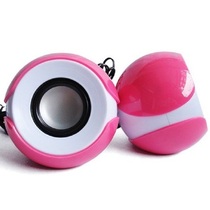 Big eye girl round speaker petal audio USB small speaker laptop mini pair box