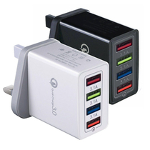 Suitable for Hong Kong Hong Kong version head British charger 4 ports 3 1A multi port travel charging head 4USB socket Macau