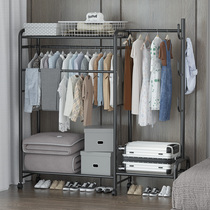 Multifunctional drying rack floor-to-ceiling household bedroom simple folding cool clothes New Clothes hanger drying Rod