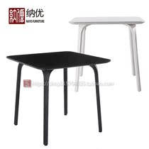  Nordic style small apartment square dining table Casual coffee table Milk tea table Dessert table Simple office negotiation table Coffee table