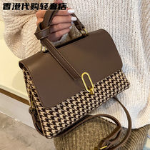 French official womens bag 2021 autumn and winter New Hand bag shoulder bag foreign atmosphere versatile large capacity shoulder bag