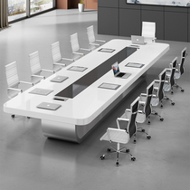 Conference Table Long Table Brief Modern Negotiating Table And Chairs Combined Meeting Room Large Small Strip Training Table Office Furniture