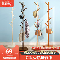 Coat rack Floor Bedroom Nordic Net red home simple clothes cap one rack hanging clothes rack room hanger