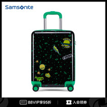 Samsonite New Show Lie Child Lalever Box Cute Airplane Wheel Suitcase Travel password box Men and women HB5