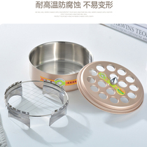 Mosquito coil box Stainless steel hanging handle Mosquito coil bracket tray with cover fireproof household gray plate Mosquito coil stove artifact